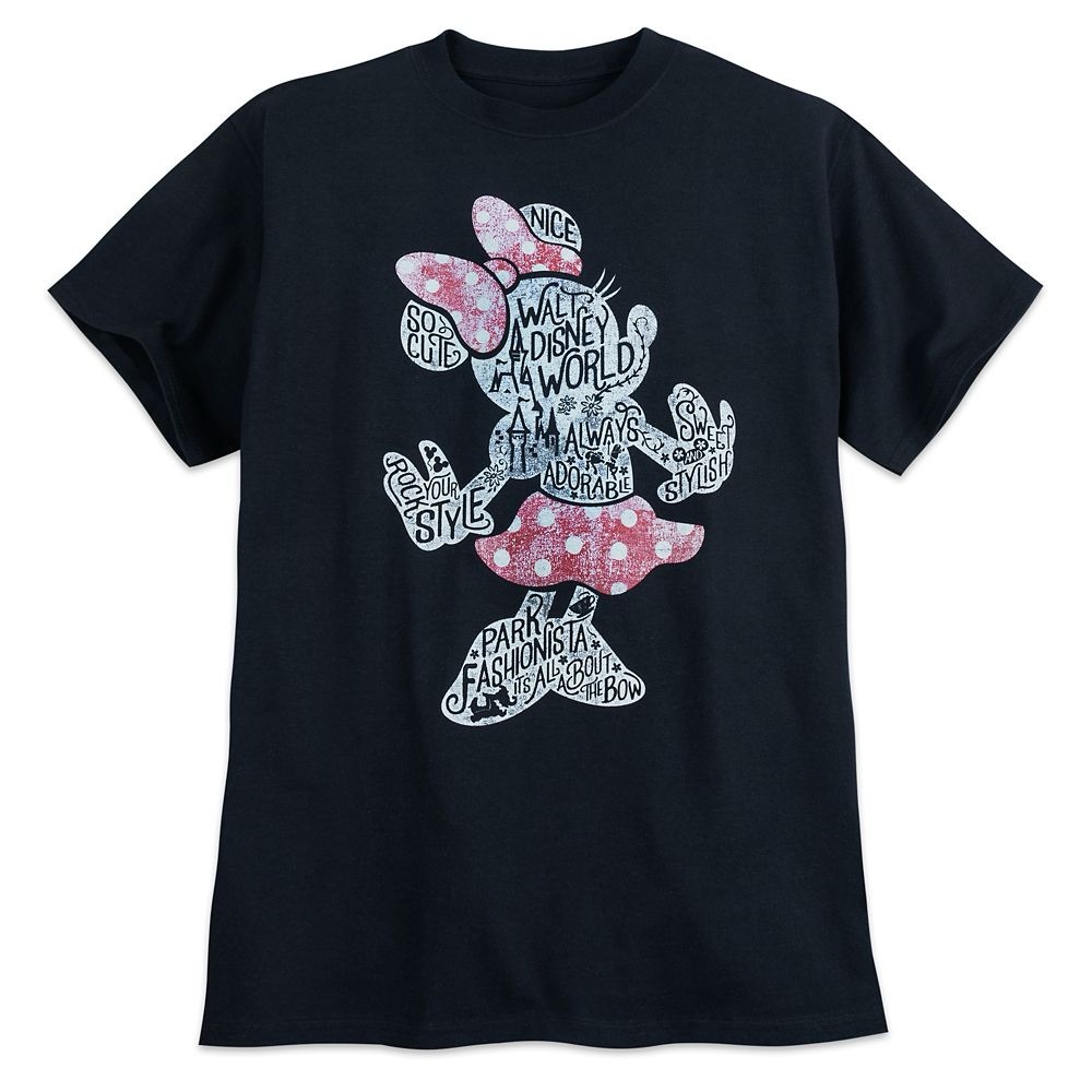 Disney x Hanes | Disney Red and Black Short Sleeve Tee | Size Medium